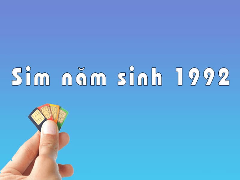 Dòng sim 1992 là thẻ sim được tạo thành từ 2 bộ số 19 và 92