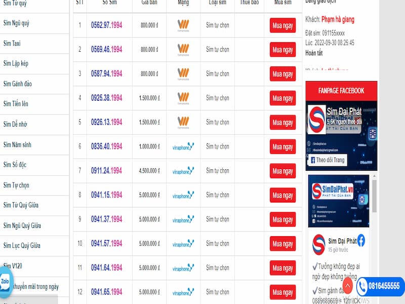Vào trang web simdaiphat.vn để chọn mua sim nhanh nhất